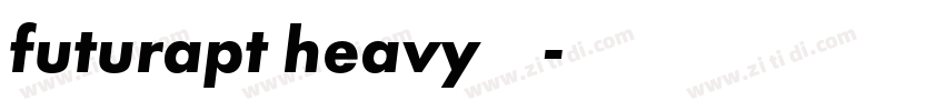 futurapt heavy字体下载字体转换